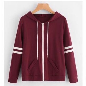 Red lightweight hoodie